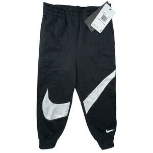 Nike Boys Kids Joggers Size 6 Black Athletic Sweatpants Fleece Bottoms New